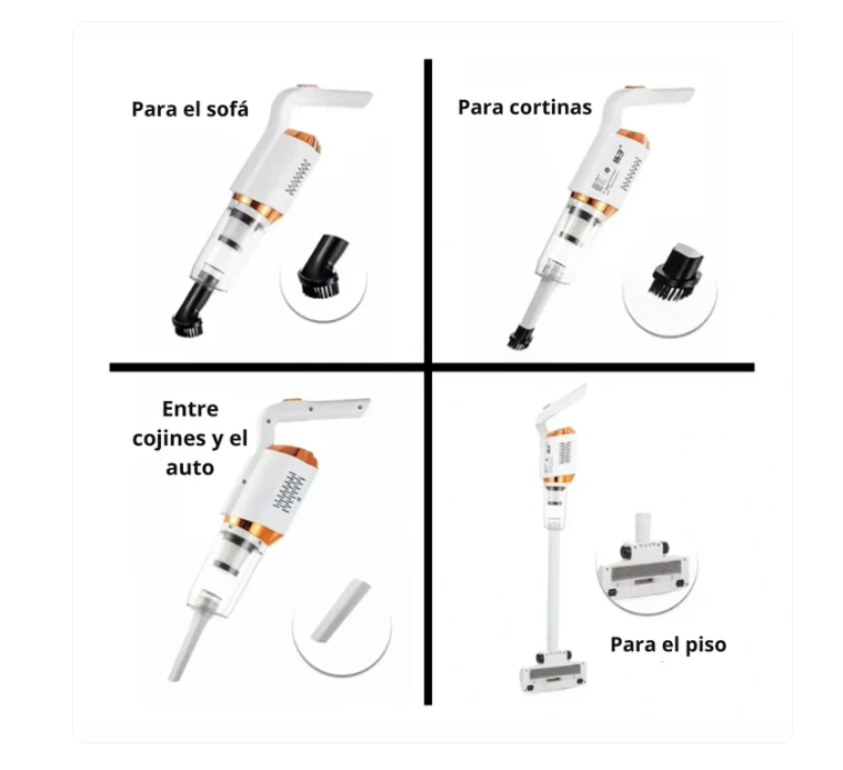 ASPIRADORA VERTICAL INALÁMBRICA 3 EN 1
